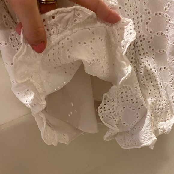 BCBG Generation White Lace Romper Size 4 (runs small) - Picture 8 of 8